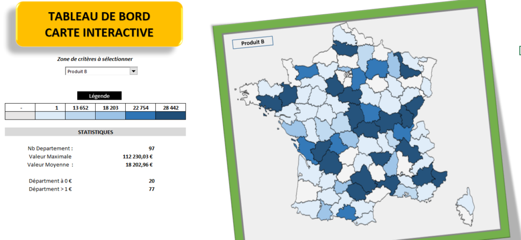 Tableau de Bord Carte Interactive